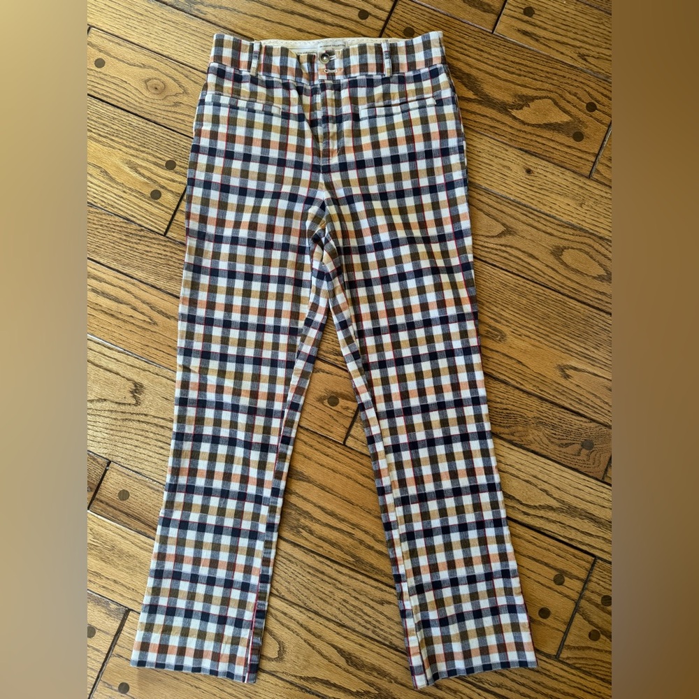 Anthropologie Cream Essential Collection Pants